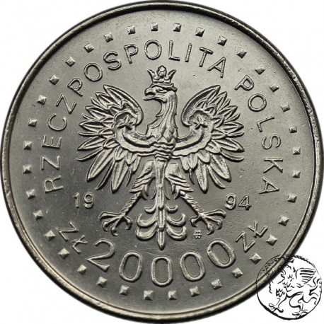 III RP, 20 000 zł, 1994, Powstanie Kościuszkowskie