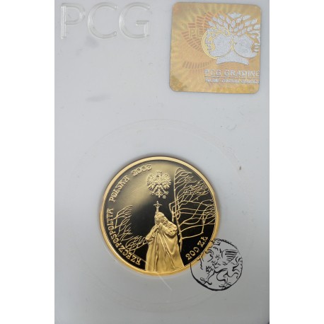 Polska, 200 zł, 2003, Jan Paweł II, 25-lecie Pontyfikatu, PCG PR 70