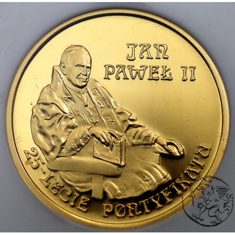 Polska, 200 zł, 2003, Jan Paweł II, 25-lecie Pontyfikatu, PCG PR 70