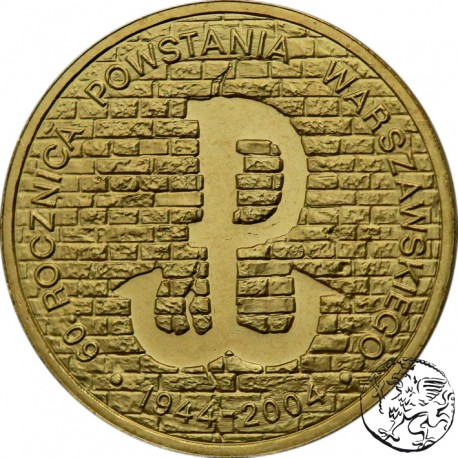 III RP, 2 złote, 2004, Powstanie Warszawskie