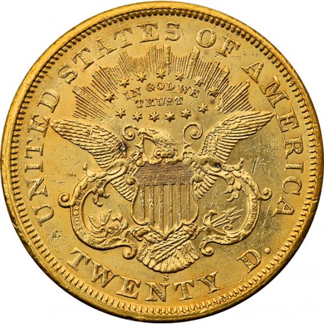 USA, 20 dolarów, 1869 S