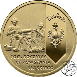 Polska, III RP, 200 złotych, 2021, 100. rocznica III Powstania Śląskie