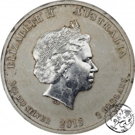 Australia, 2 dolary, 2013, Rok Węża, 2 uncje srebra