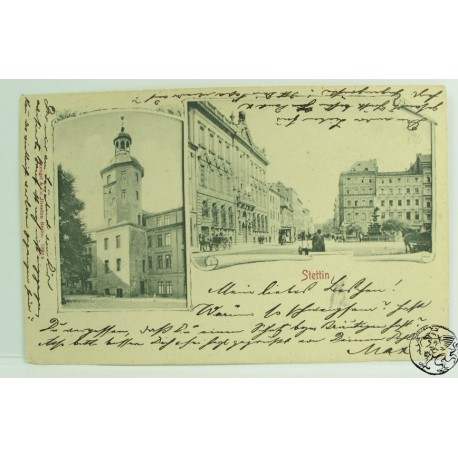 175 Stettin (Szczecin) - 2 widoki, Rossmarkt, 1904