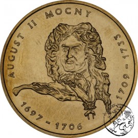 III RP, 2 złote, 2002, August II Mocny